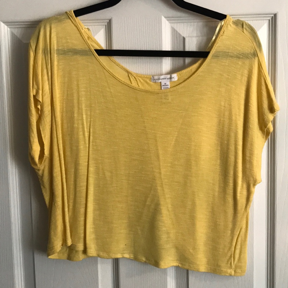 Cropped Yellow Top